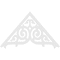 Ekena Millwork Pitch Athens Architectural Grade PVC Gable Pediment, 60"W x 35"H x 1"P (14/12) GPP060X035X100ATH - alternate 3